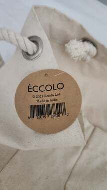 Eccolo Be The Sunshine Canvas Rope Handle Tote Bag